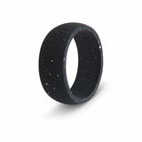 botthms botthms Black Speckled Active Silicone Ring Silicone Rings