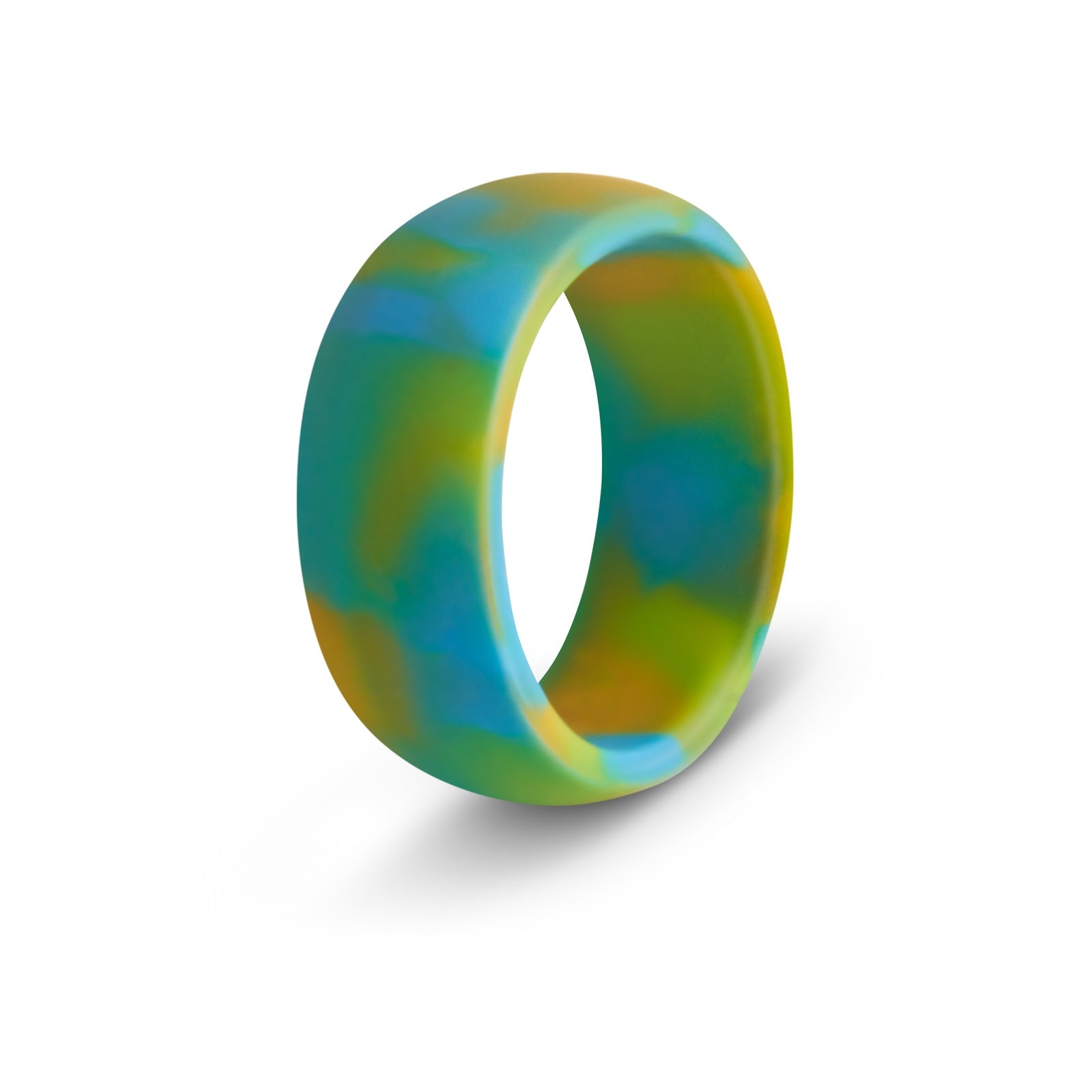botthms ocean flow silicone ring yellow turquoise