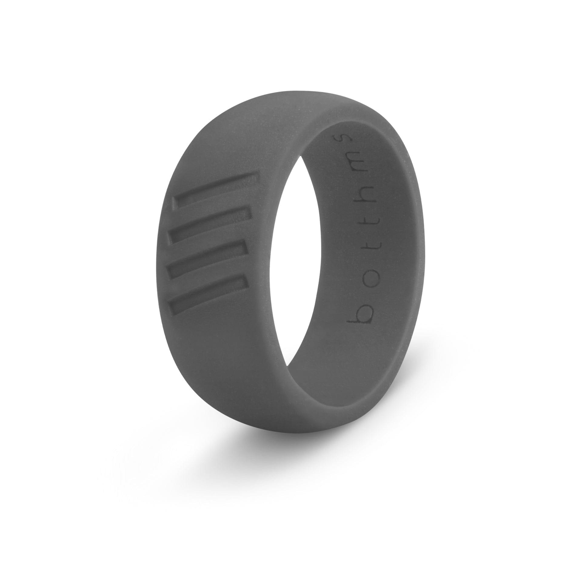 botthms botthms Charcoal Active Stripes Silicone Ring mens silicone rings