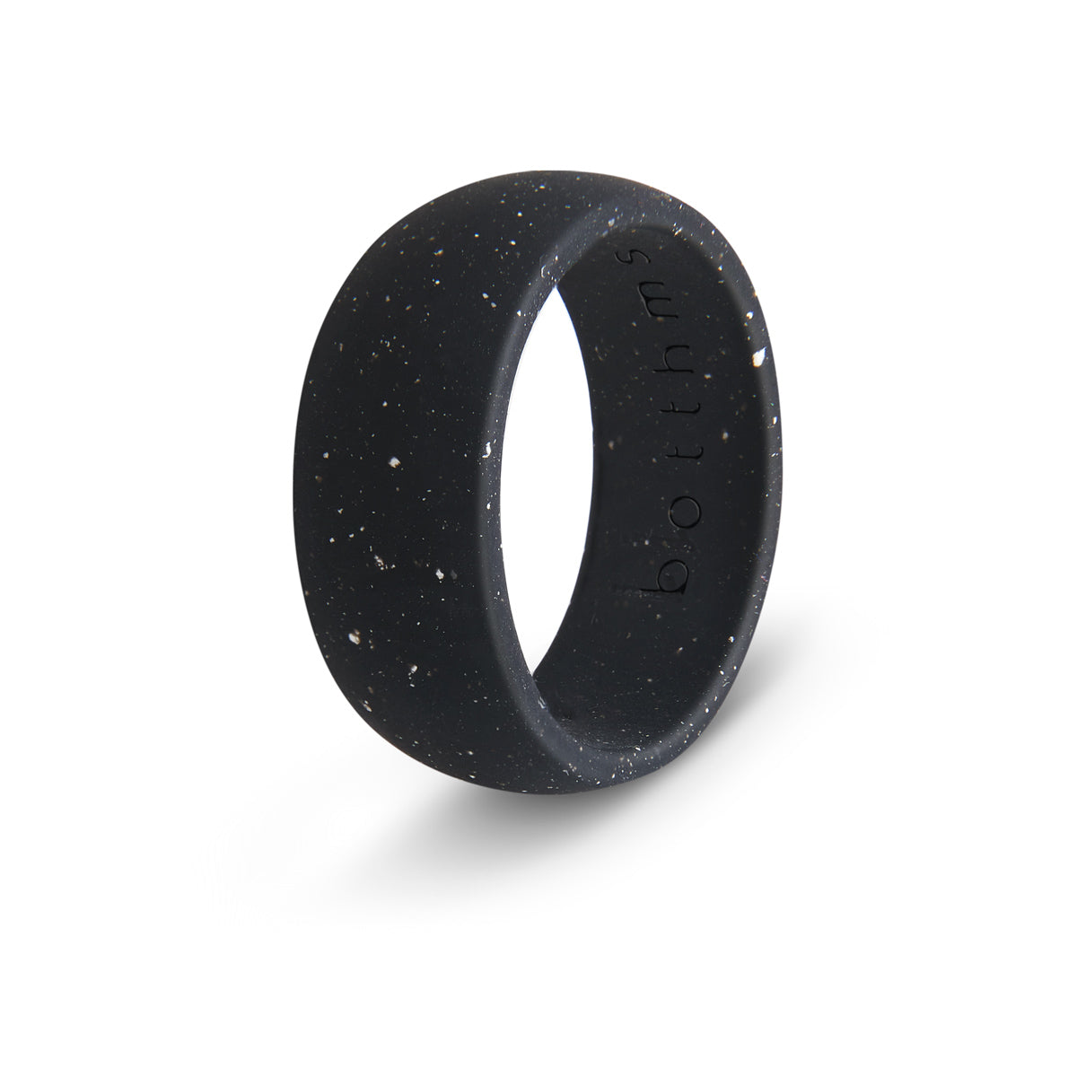 botthms black speckled active silicone ring