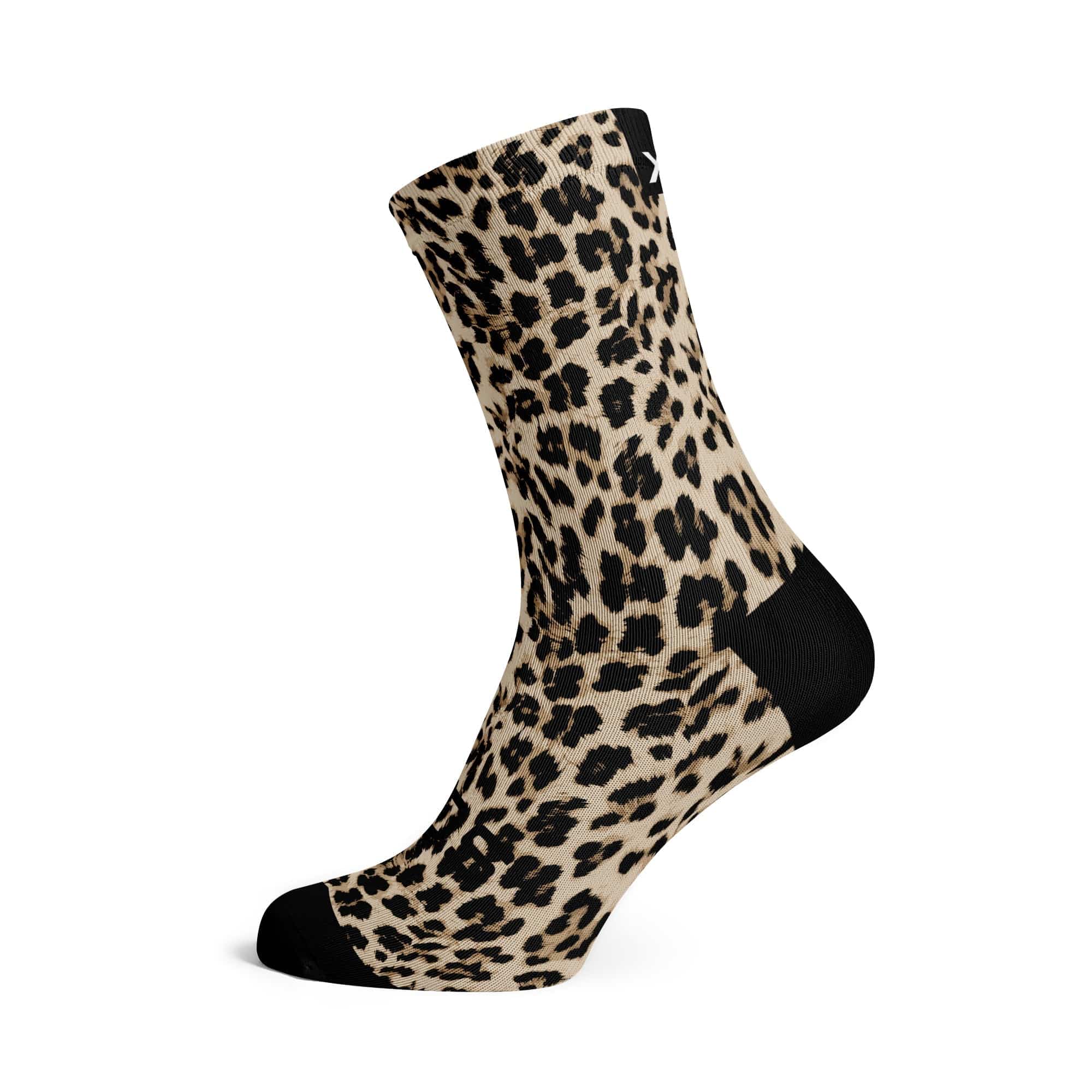 botthms Golden Leopard Socks Crew Socks