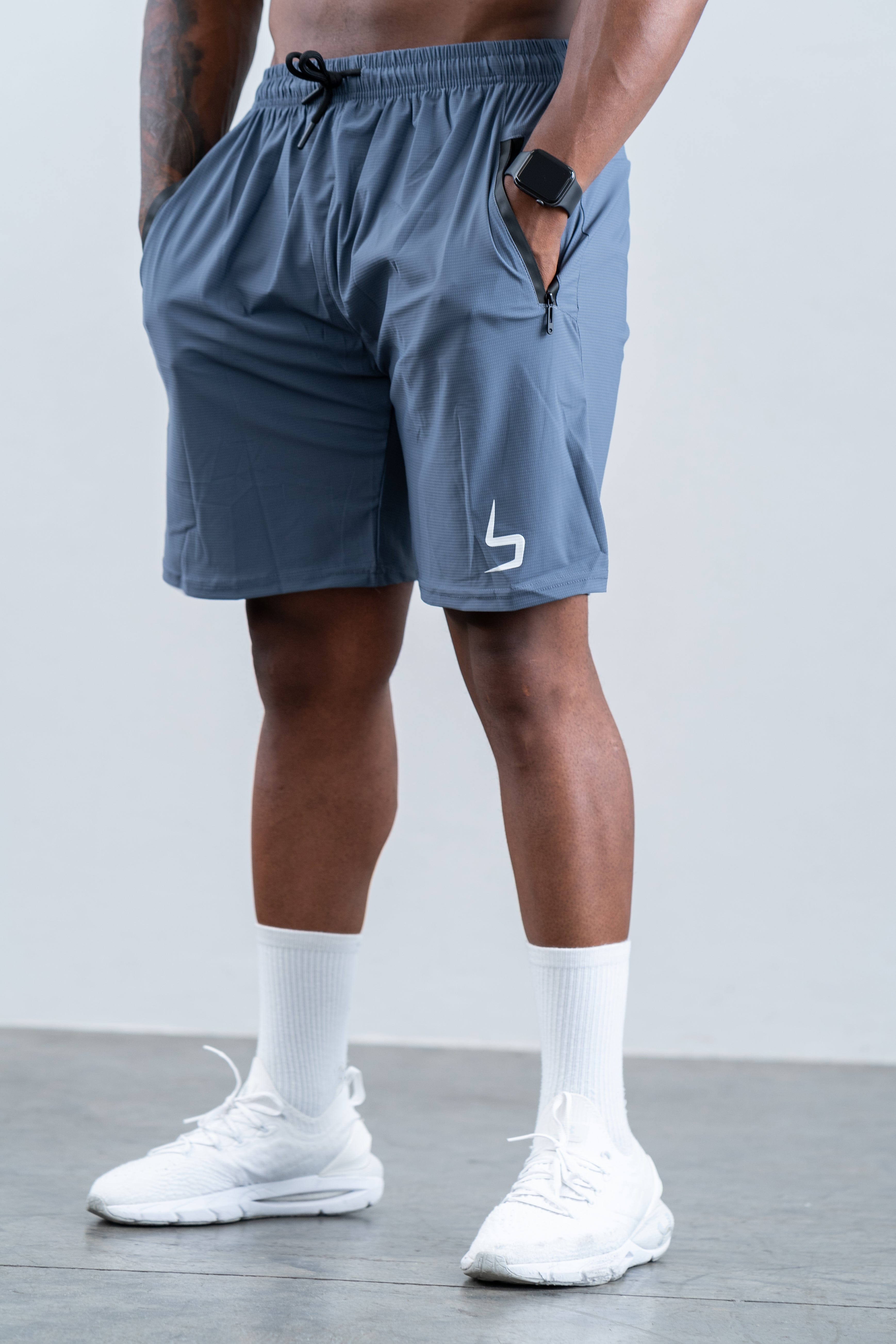 botthms Navy Pro Stretch Training Shorts Activewear Men