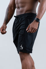 Black Pro Stretch Training Shorts
