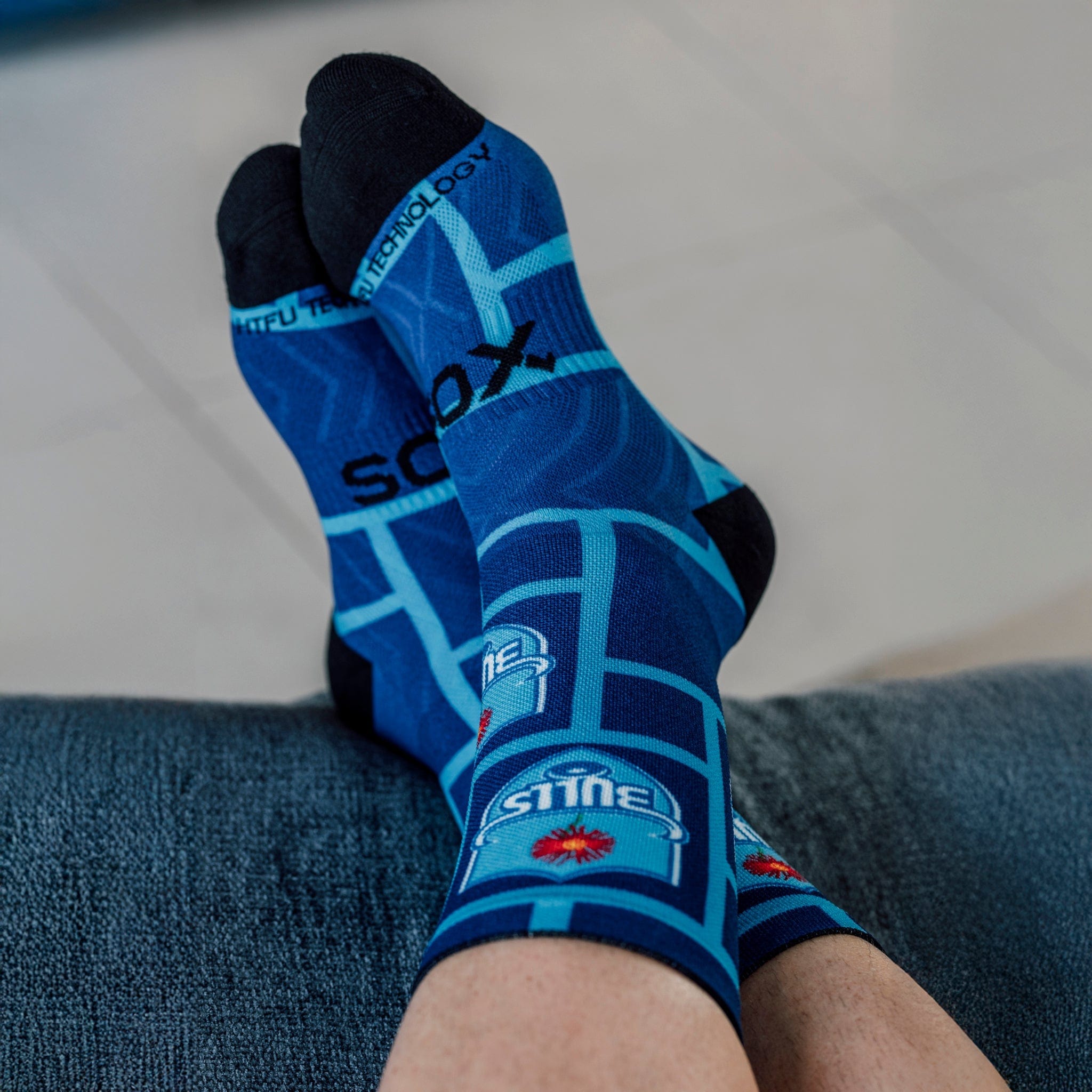 botthms Bulls Square Socks Crew Socks