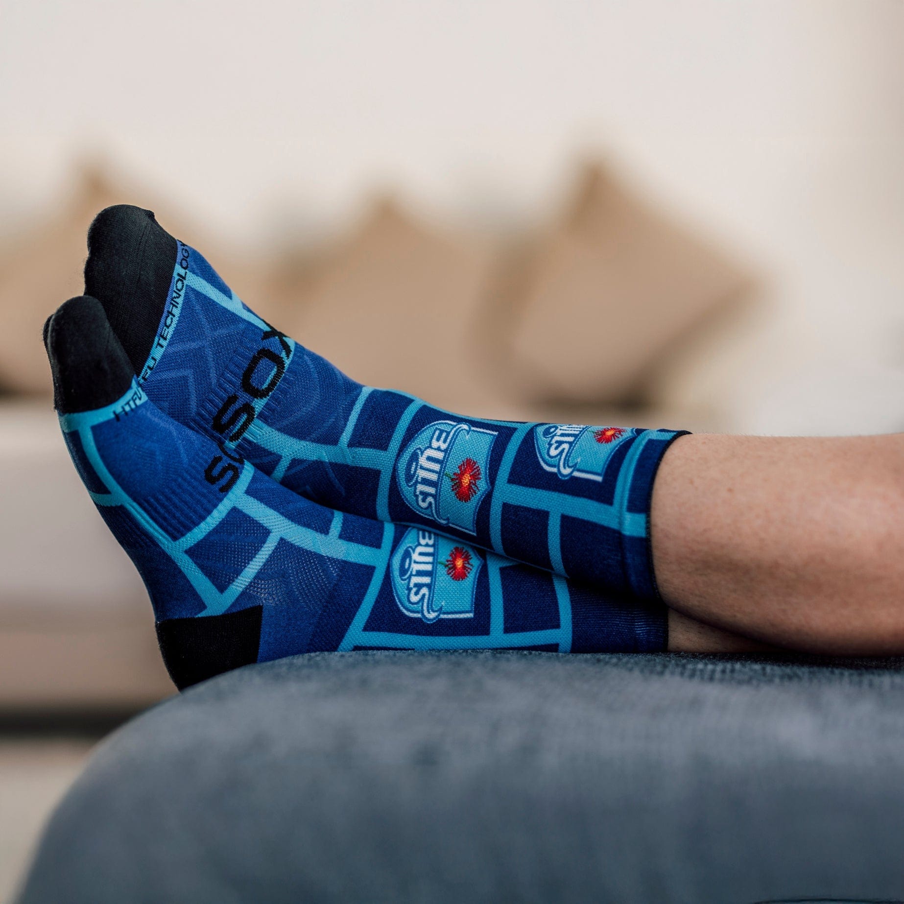 botthms Bulls Square Socks Crew Socks