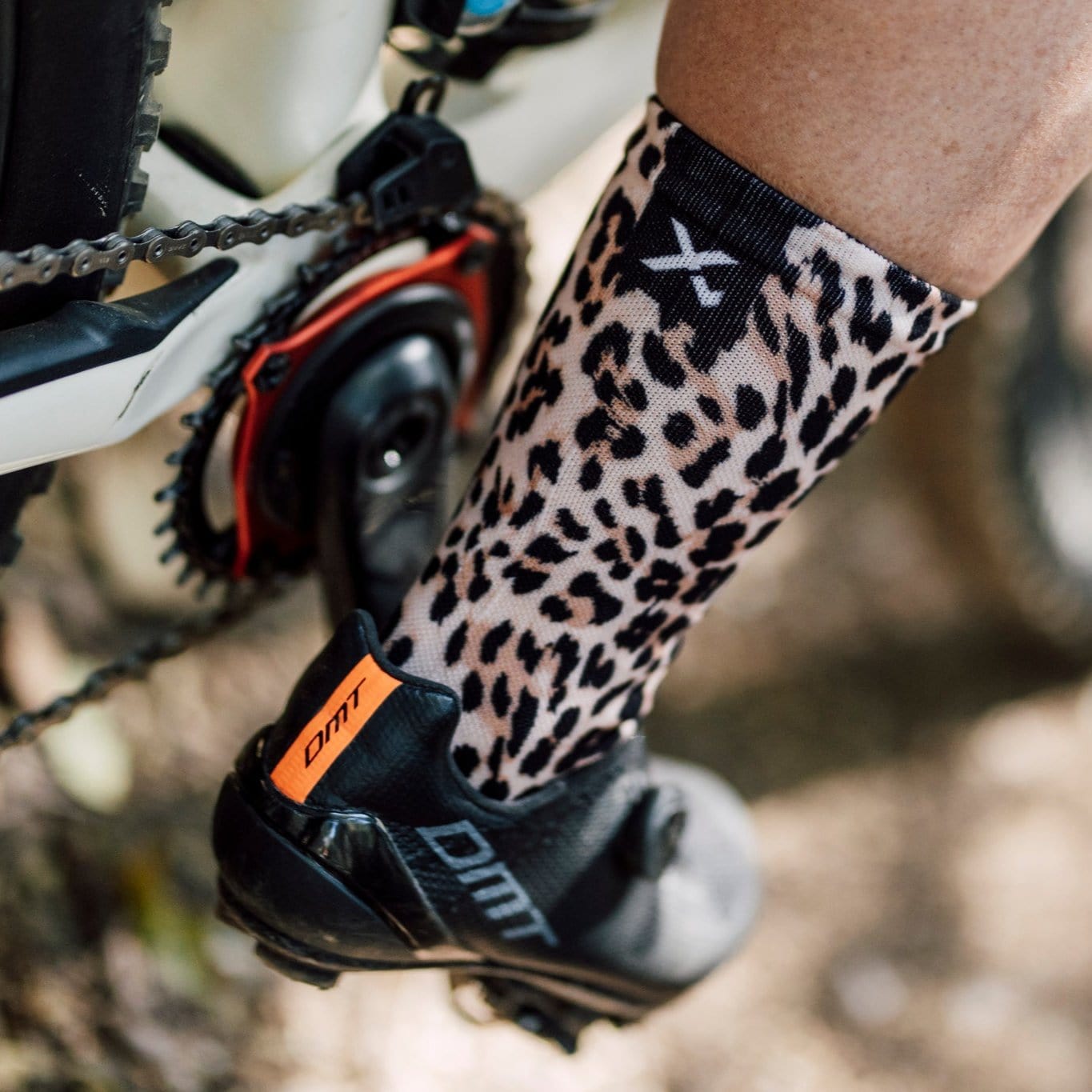 botthms Golden Leopard Socks Crew Socks