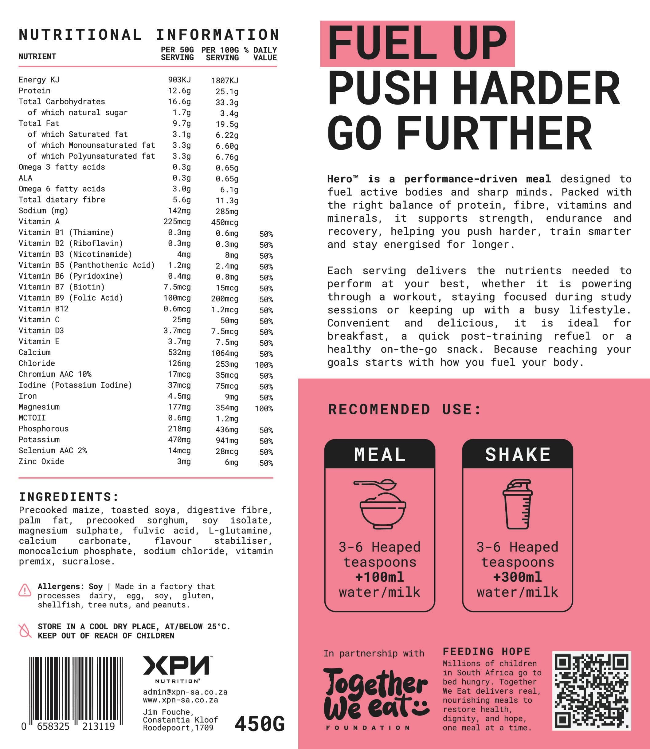 Hero – Cereal and Meal Replacement (450g)