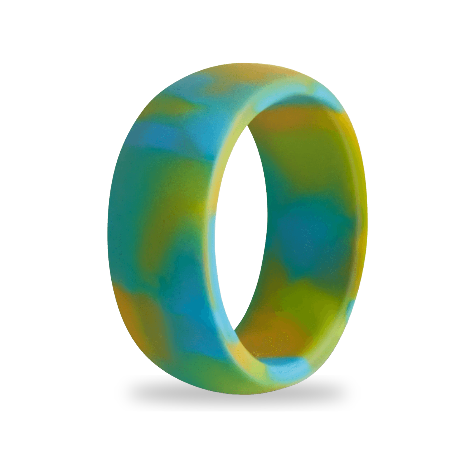 botthms ocean flow silicone ring yellow turquoise
