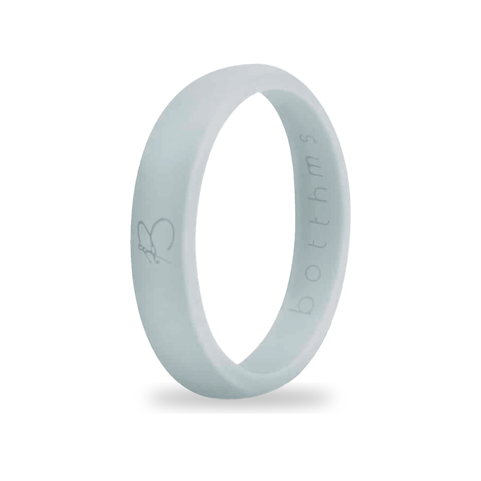 botthms grey ladies active silicone ring