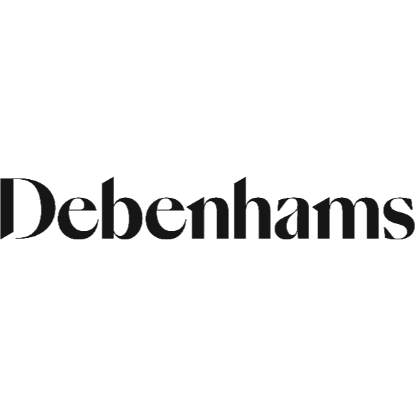 debenhams logo on white background - botthms