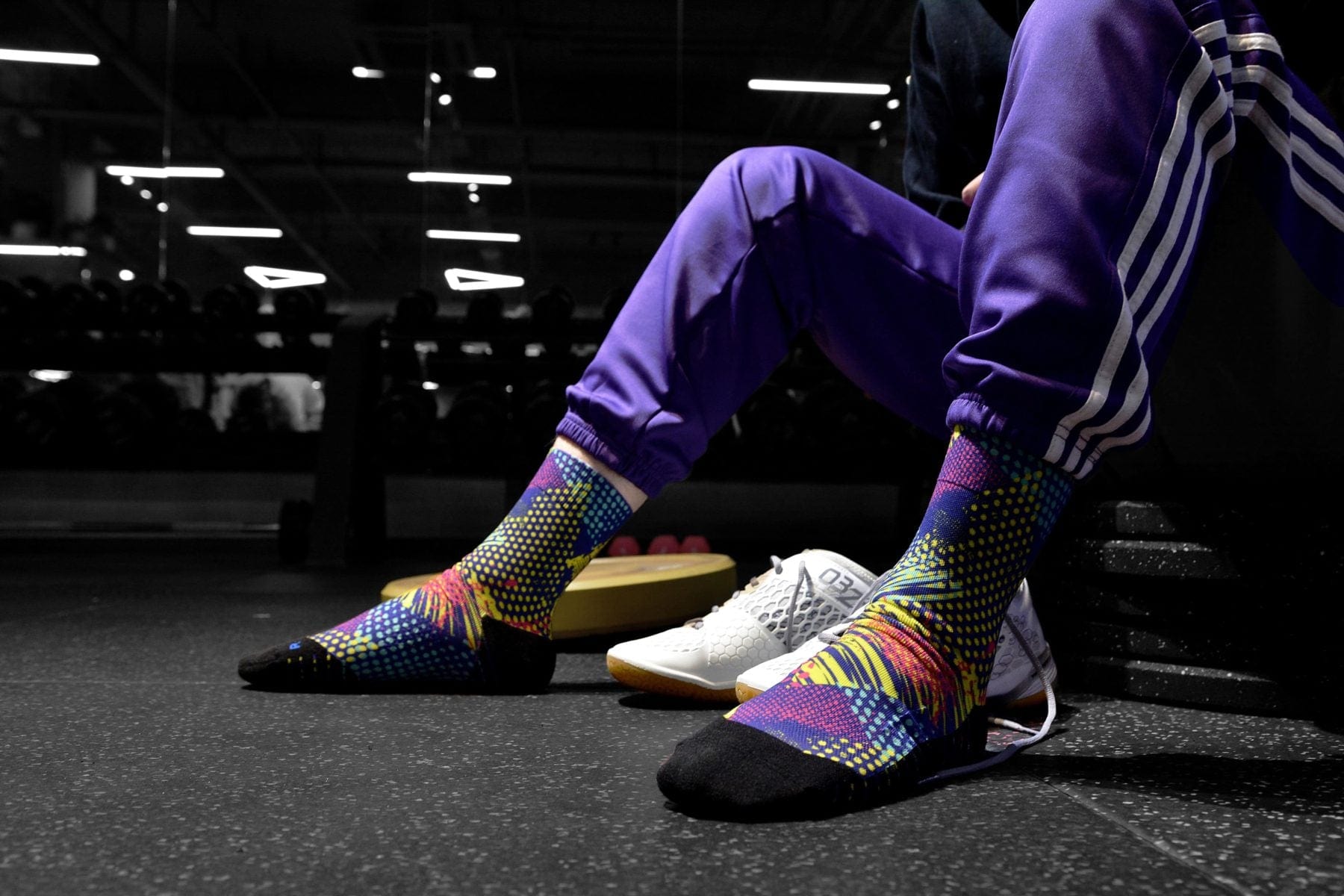 botthms botthms Printed Quarter Socks - Spots running socks