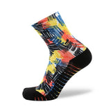 botthms botthms Printed Quarter Socks - Scribble running socks