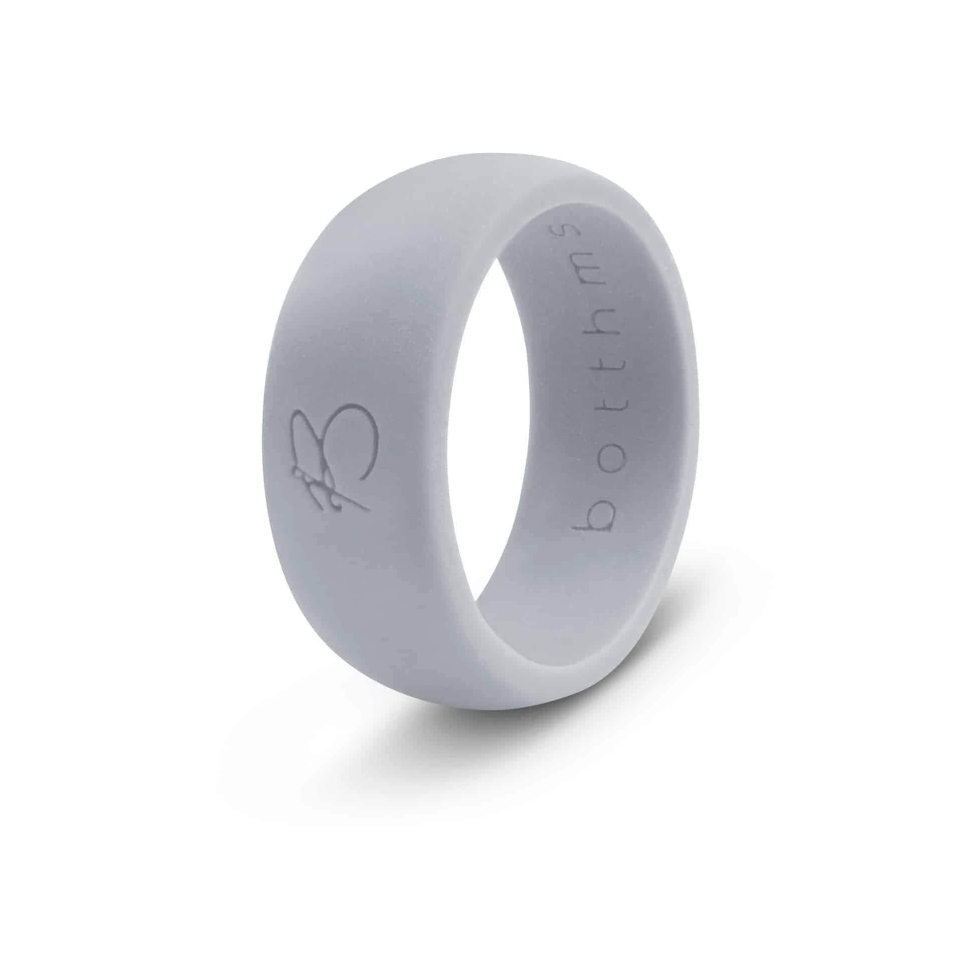 botthms botthms Grey Active Silicone Ring Silicone Rings