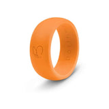 botthms botthms Silicone Rings Combo Pack - 4 Black/Charcoal/Orange & Red 