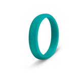 botthms botthms Teal Ladies Active Silicone Ring Silicone Rings