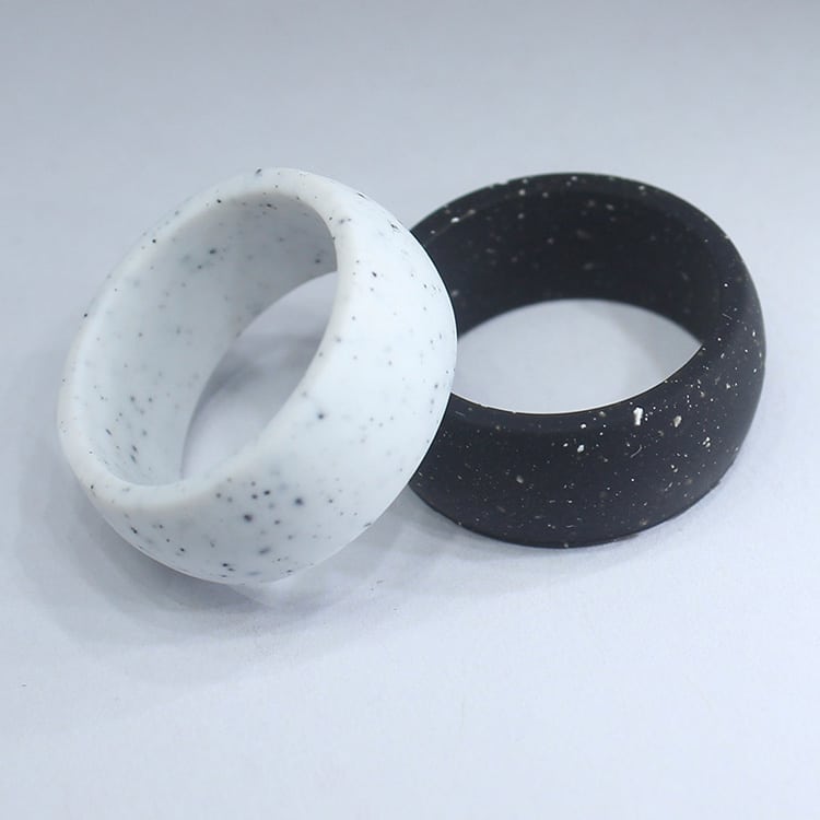 botthms botthms White Speckled Active Silicone Ring Silicone Rings