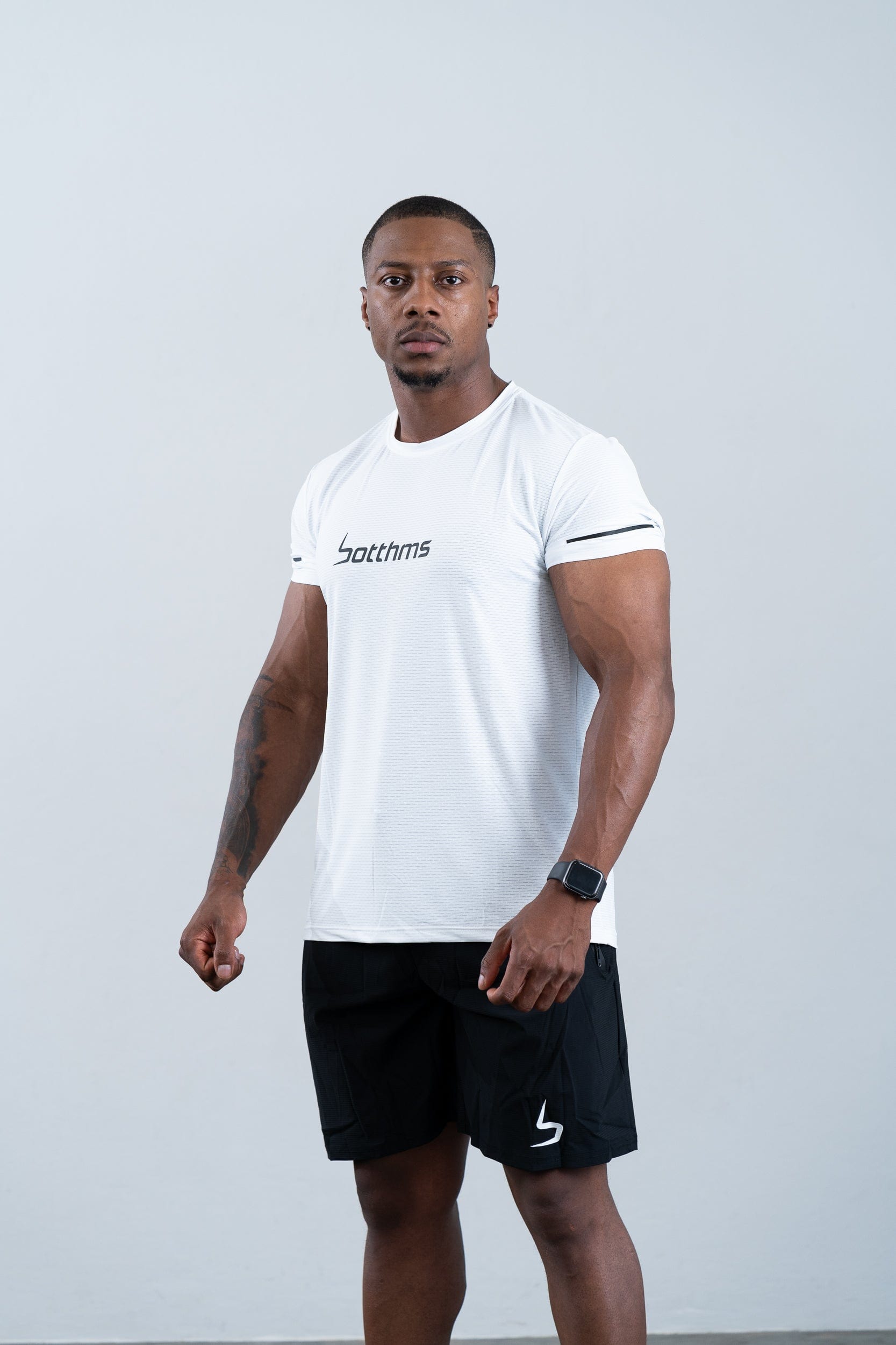 botthms botthms Sport T-Shirt - White Activewear Men