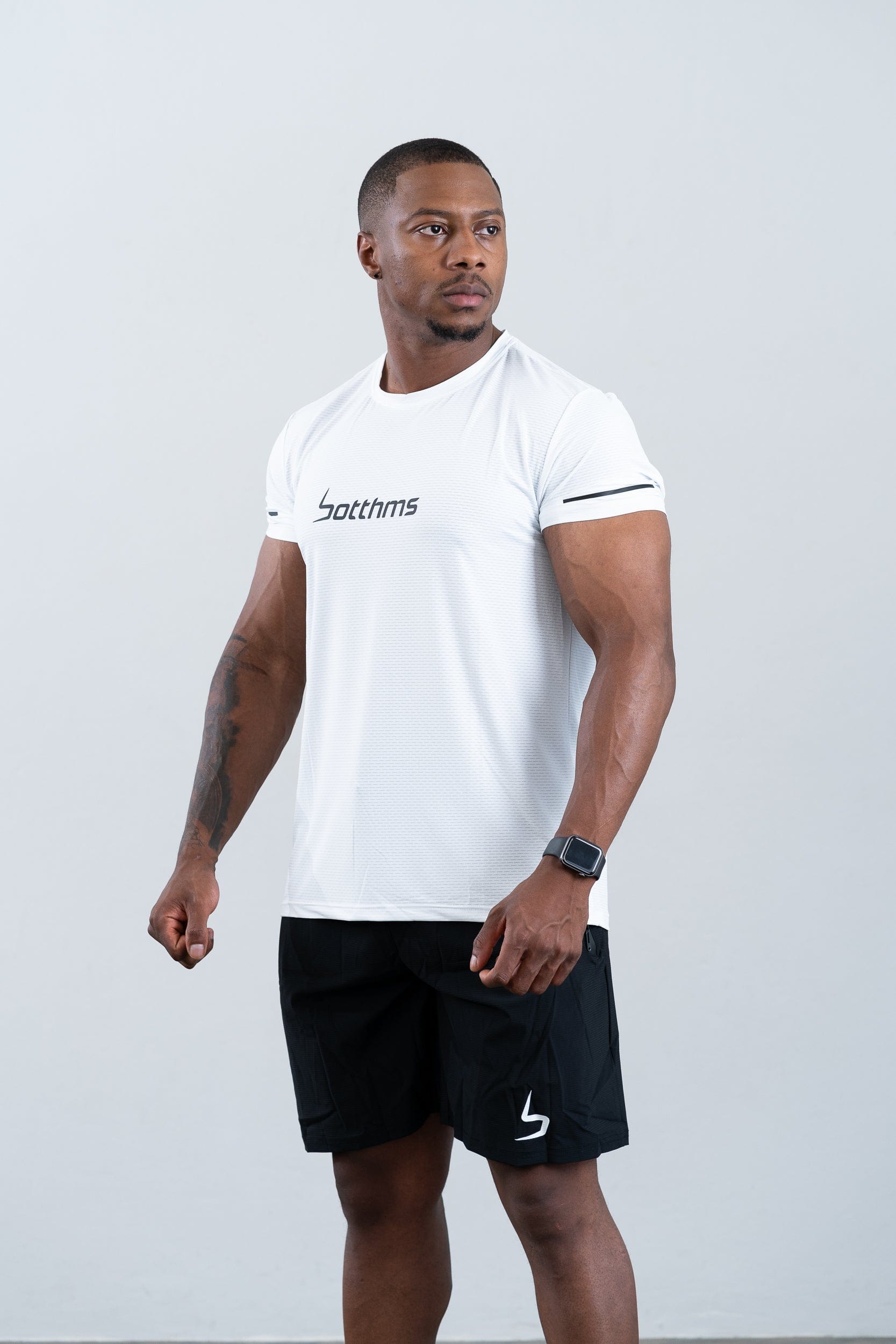 botthms botthms Sport T-Shirt - White Activewear Men