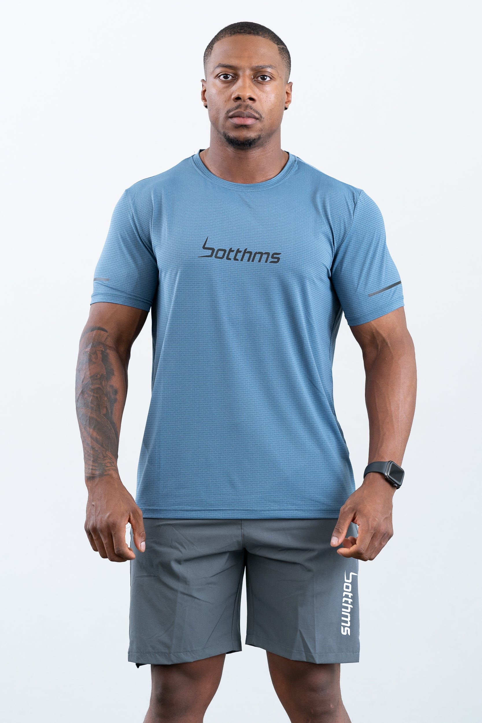 botthms botthms Sport T-Shirt - Blue Activewear Men