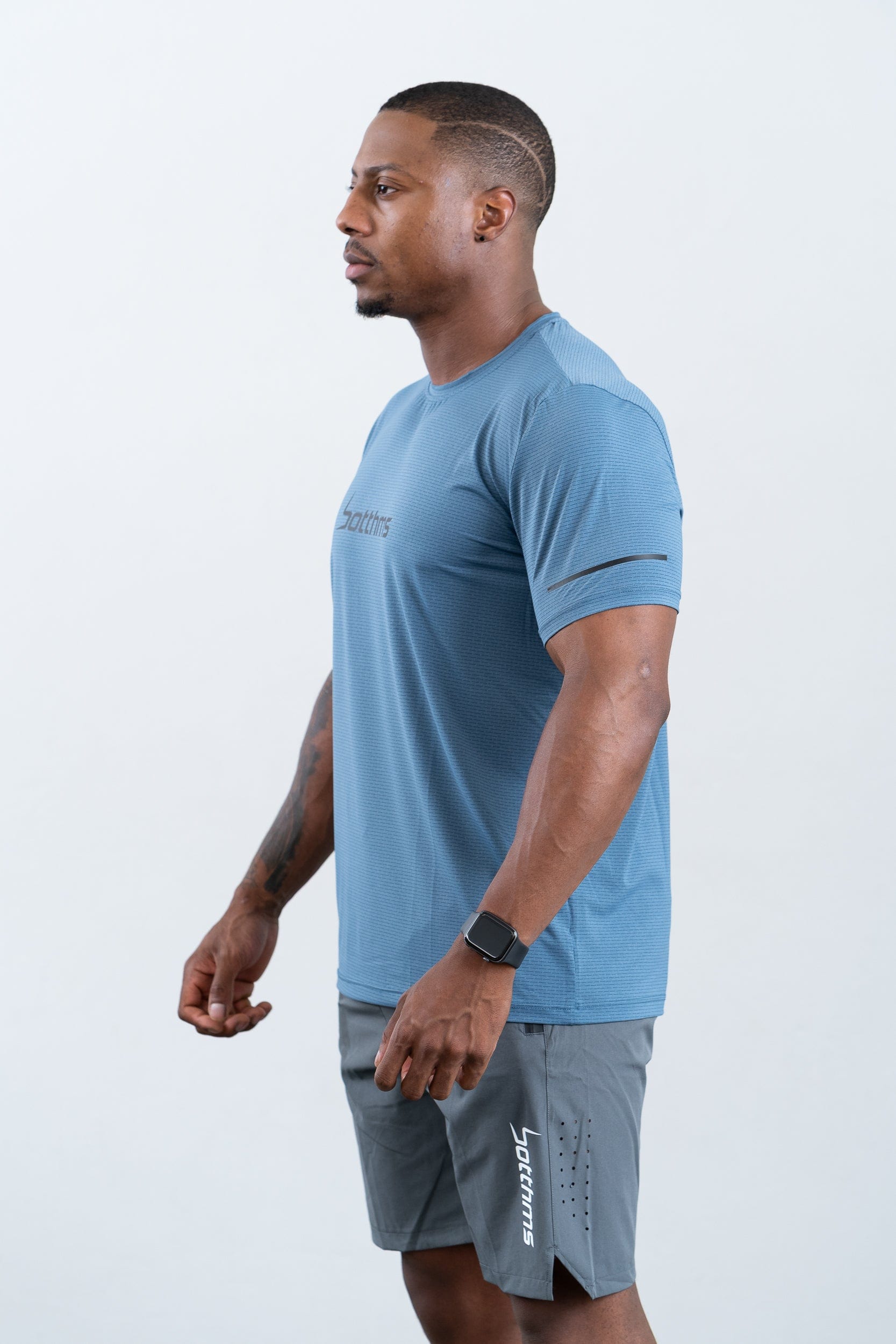 botthms botthms Sport T-Shirt - Blue Activewear Men