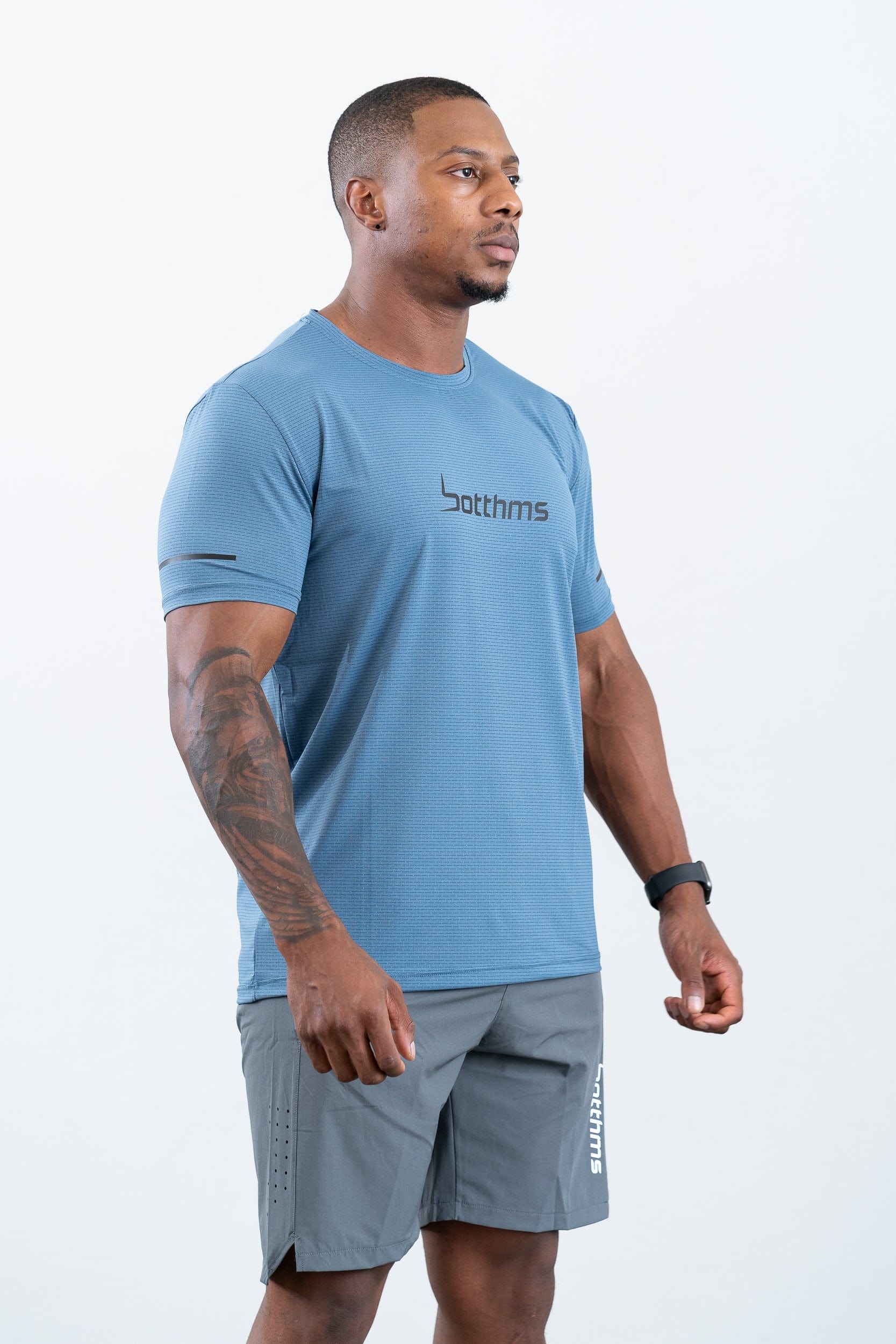 botthms botthms Sport T-Shirt - Blue Activewear Men