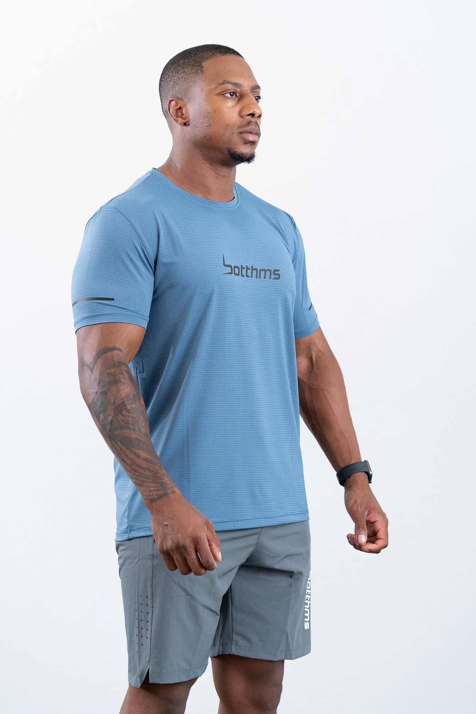 botthms botthms Sport T-Shirt - Blue Activewear Men