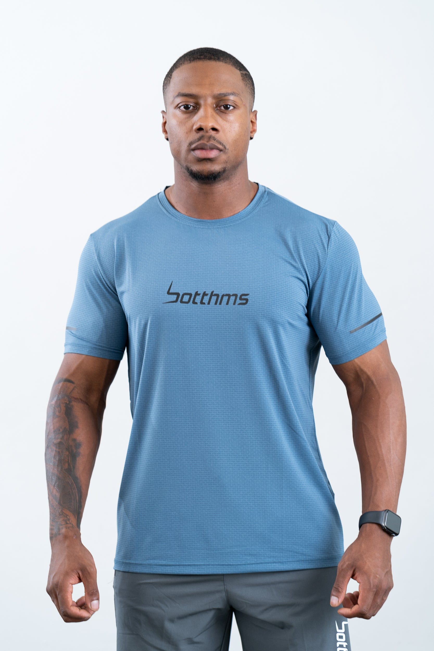 botthms botthms Sport T-Shirt - Blue Activewear Men