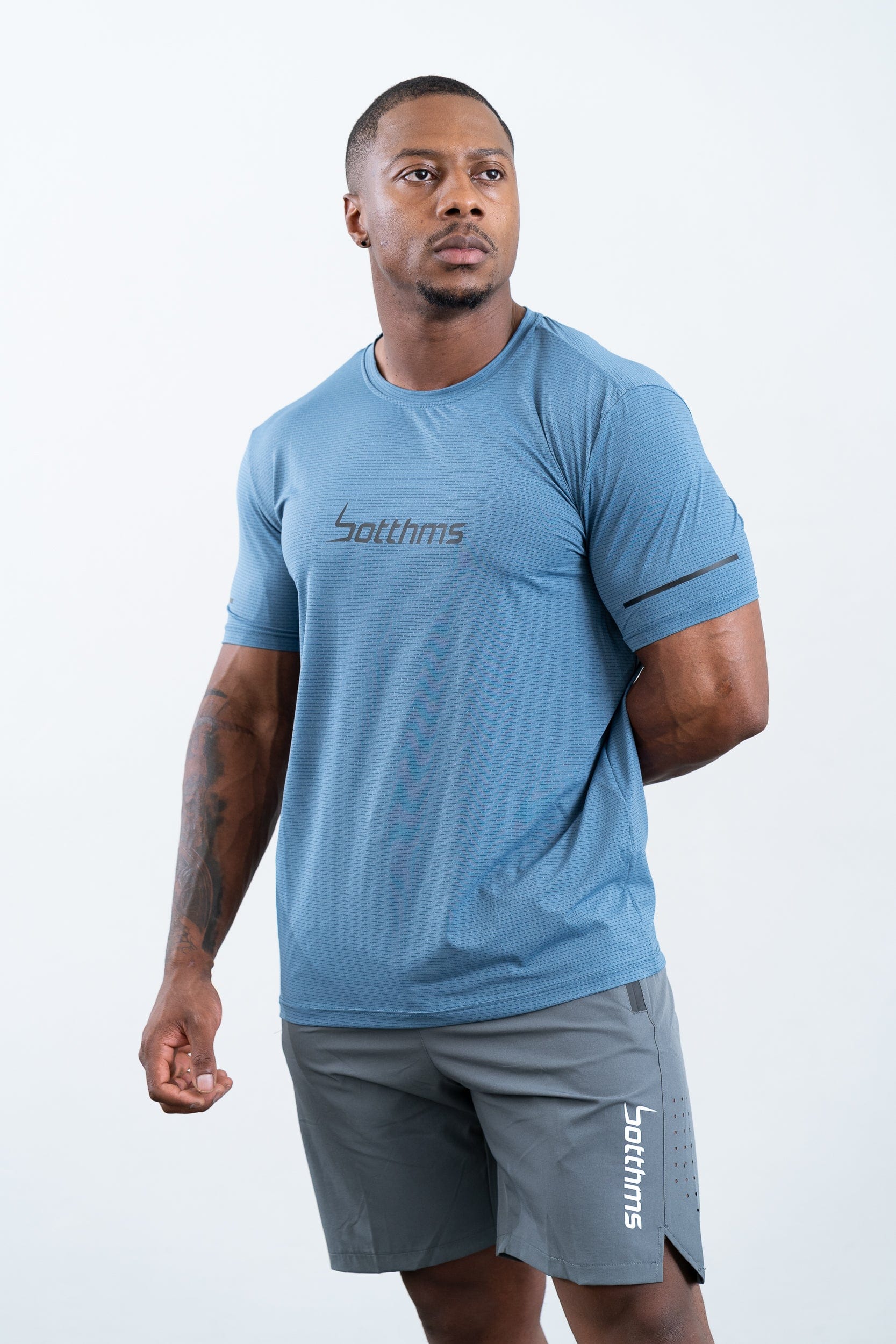 botthms botthms Sport T-Shirt - Blue Activewear Men