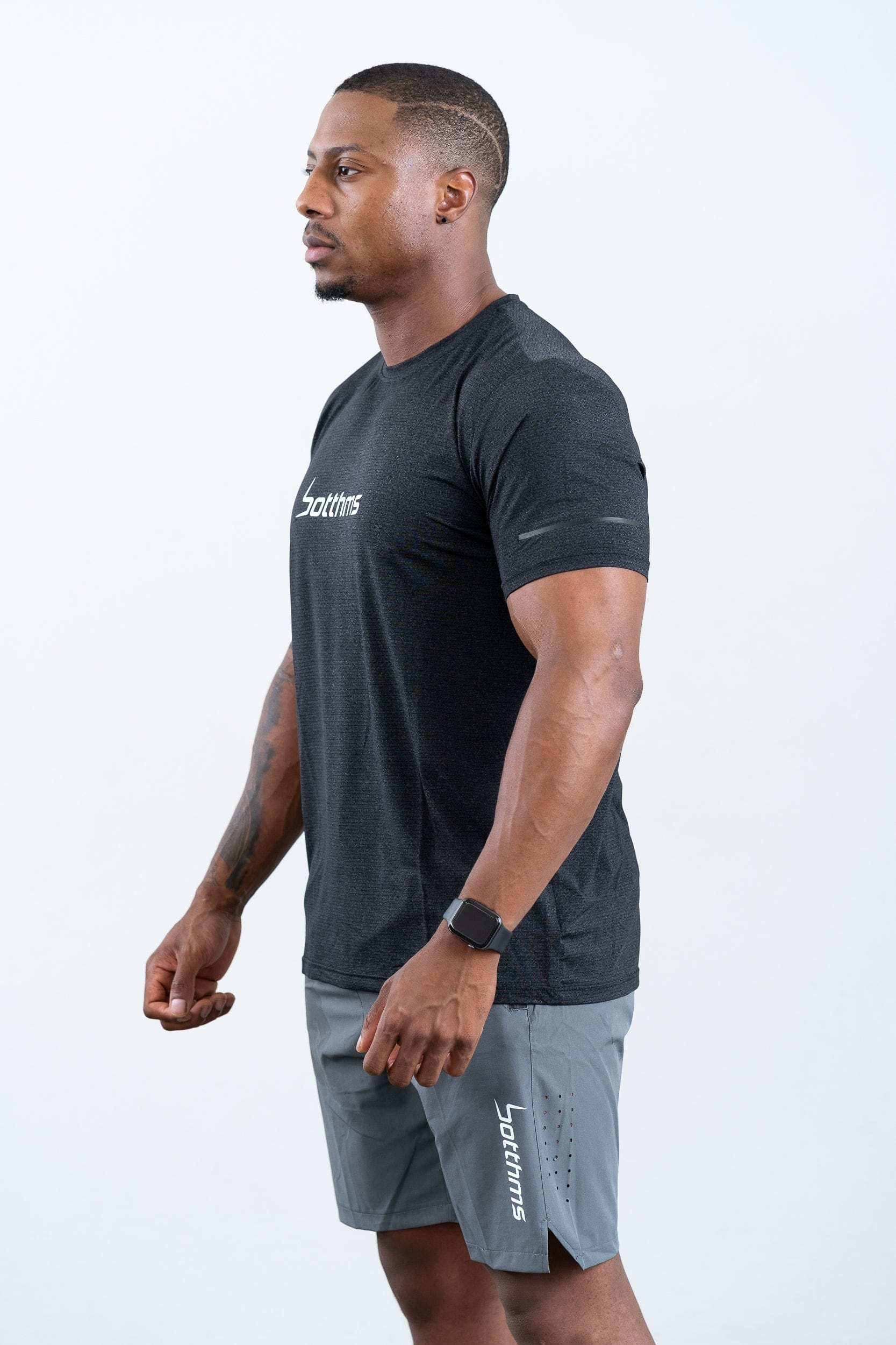 botthms botthms Sport T-Shirt - Black Activewear Men