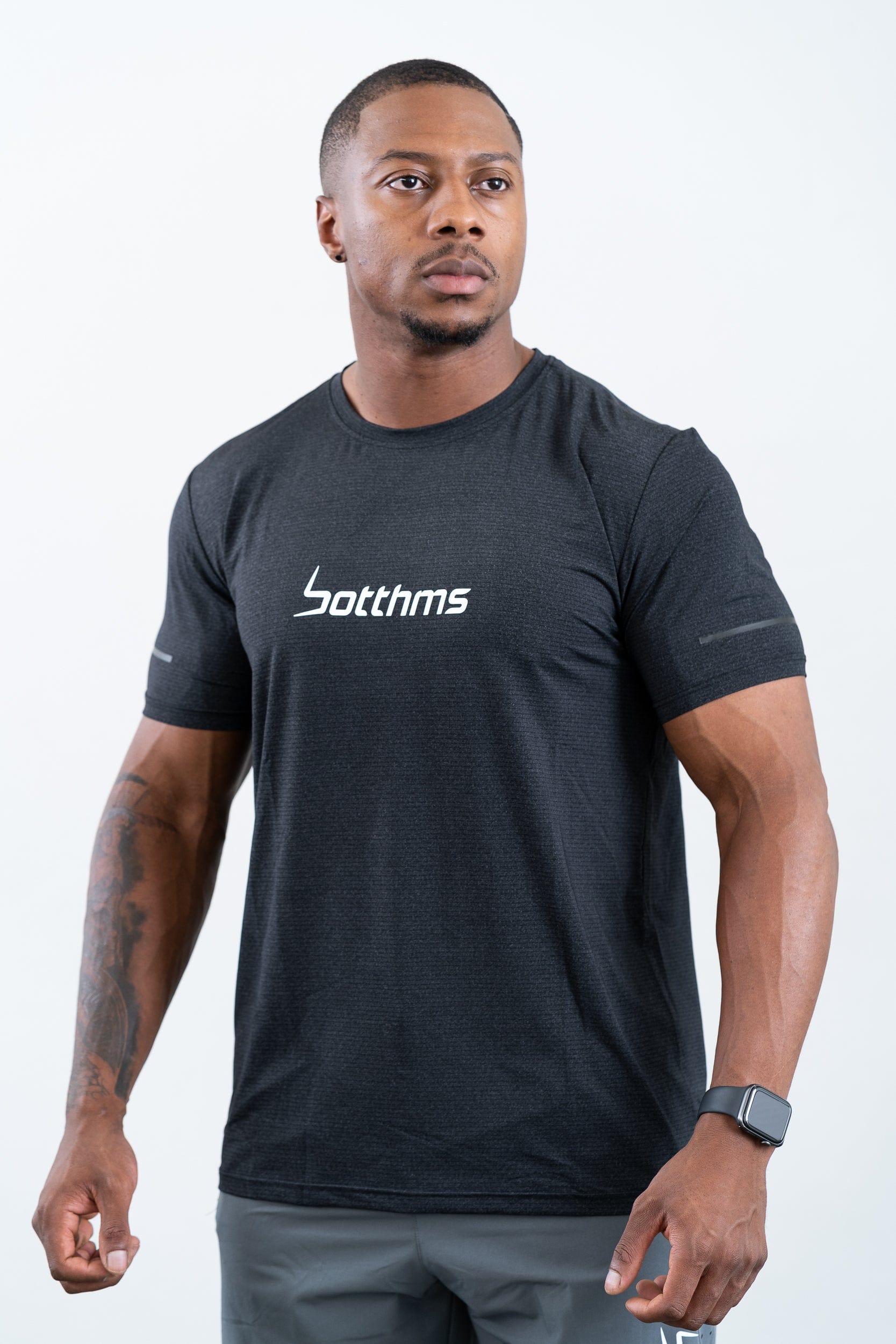 botthms botthms Sport T-Shirt - Black Activewear Men