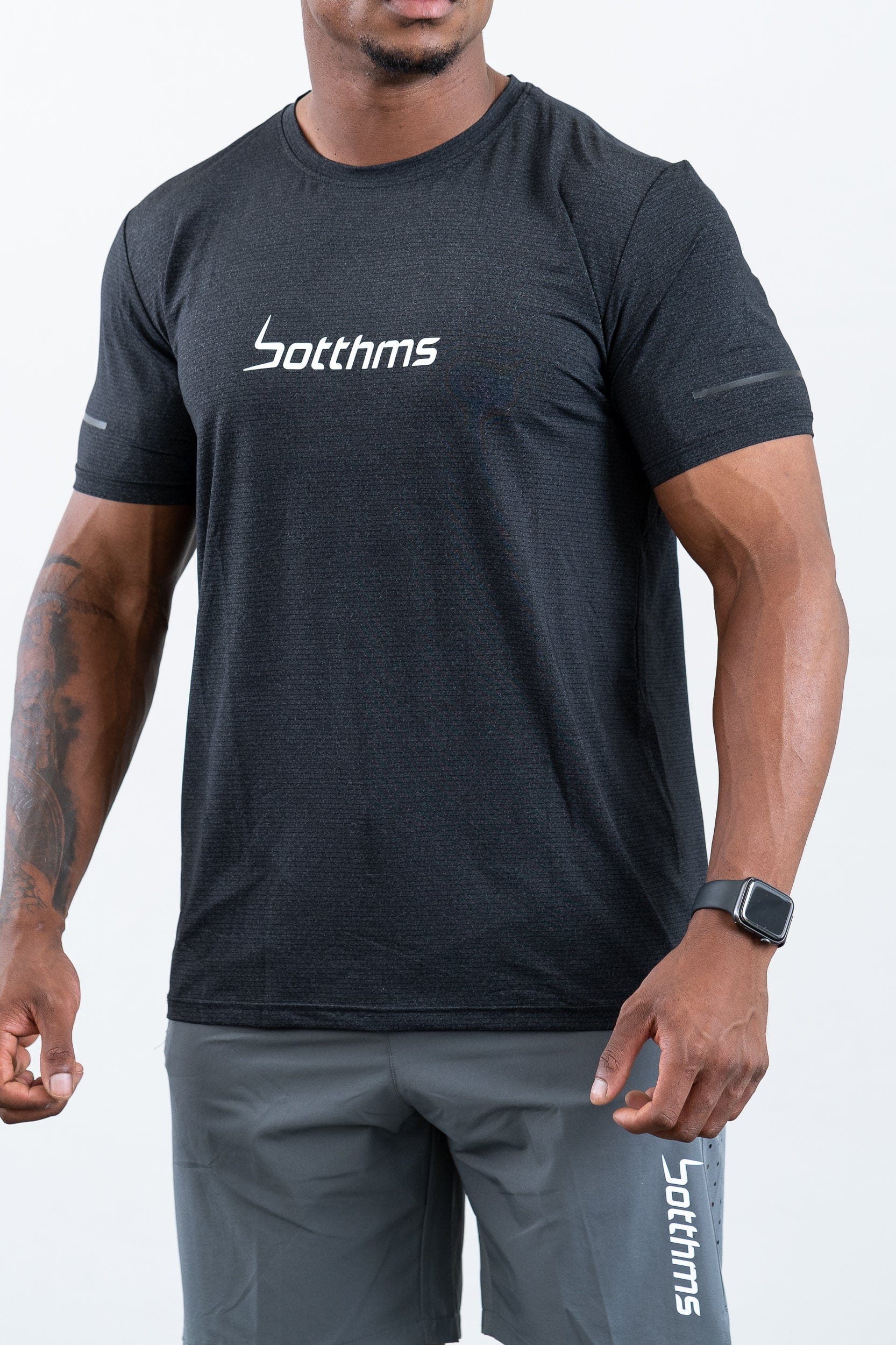 botthms botthms Sport T-Shirt - Black Activewear Men