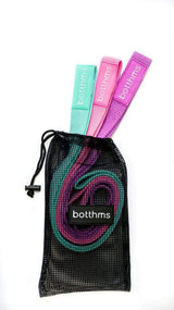 botthms botthms Long Fabric Exercise Bands Resistance Bands – Set Of 3 Resistance Bands