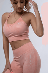 botthms botthms Peach Active Seamless Set 