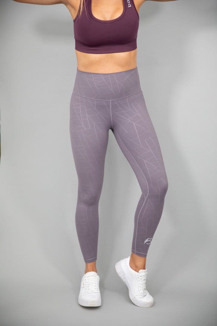 botthms botthms Purple Power Stripe Seamless Leggings Leggings
