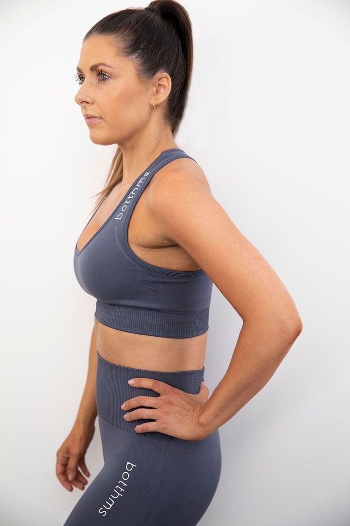 botthms botthms Iron Grey Energy Yoga Set Yoga Sets