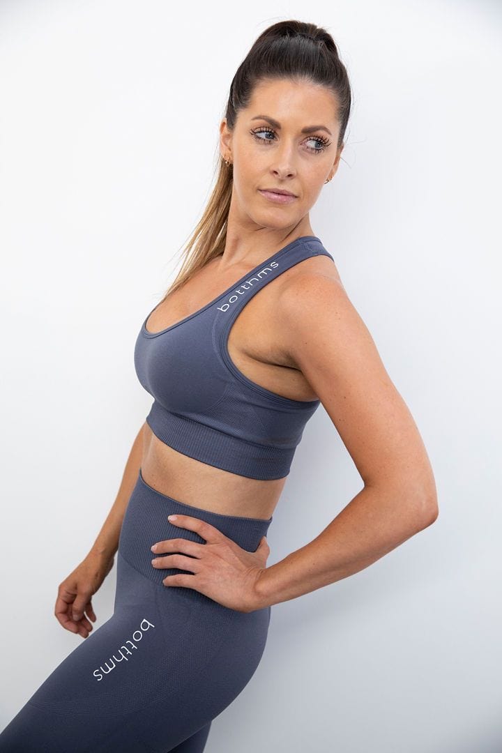 botthms botthms Iron Grey Energy Yoga Set Yoga Sets