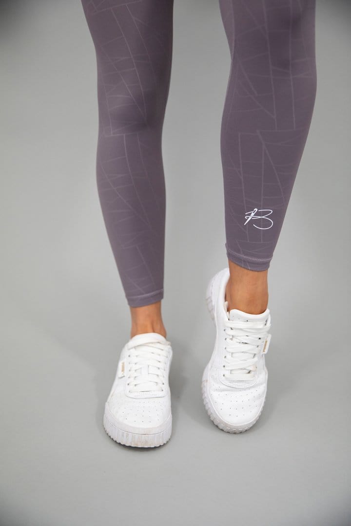 botthms botthms Purple Power Stripe Seamless Leggings Leggings