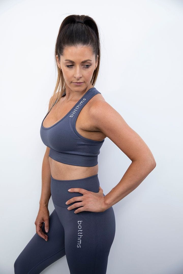 botthms botthms Iron Grey Energy Yoga Set Yoga Sets