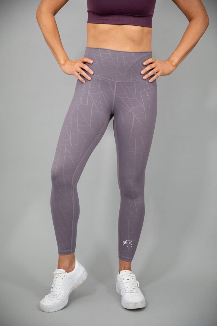 botthms botthms Purple Power Stripe Seamless Leggings Leggings