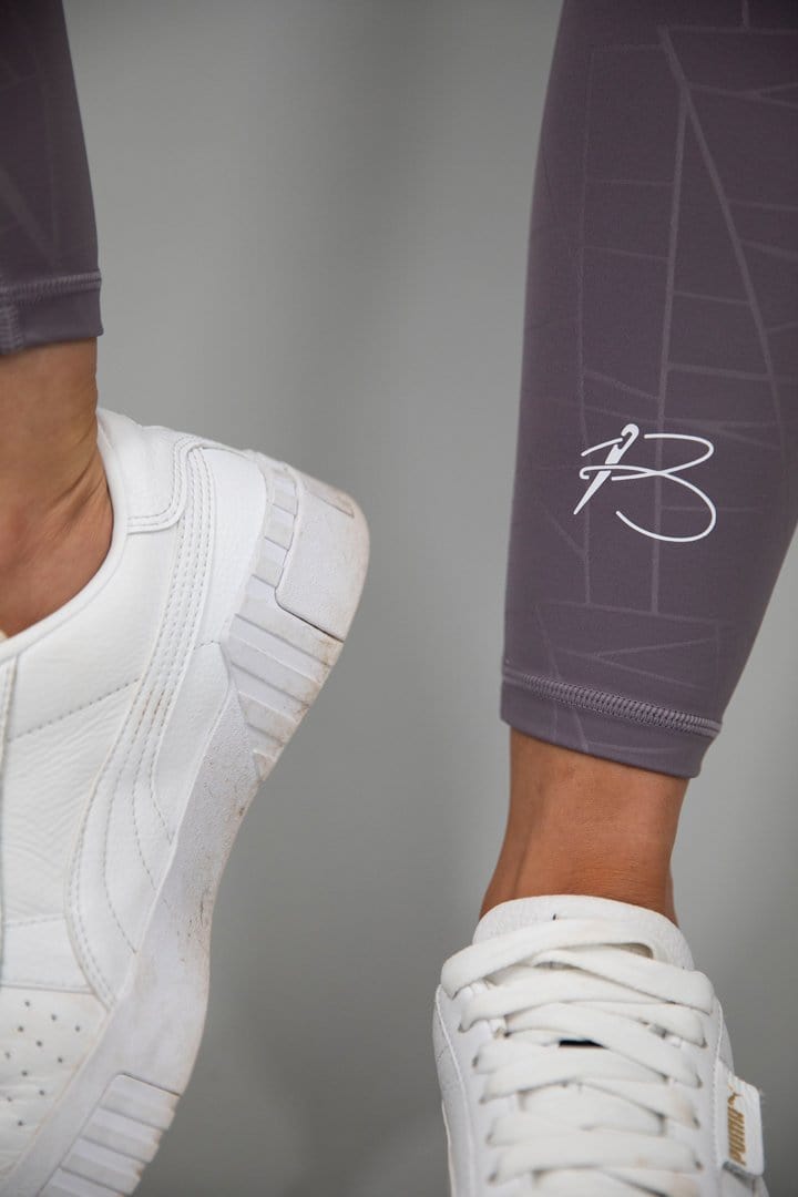 botthms botthms Purple Power Stripe Seamless Leggings Leggings