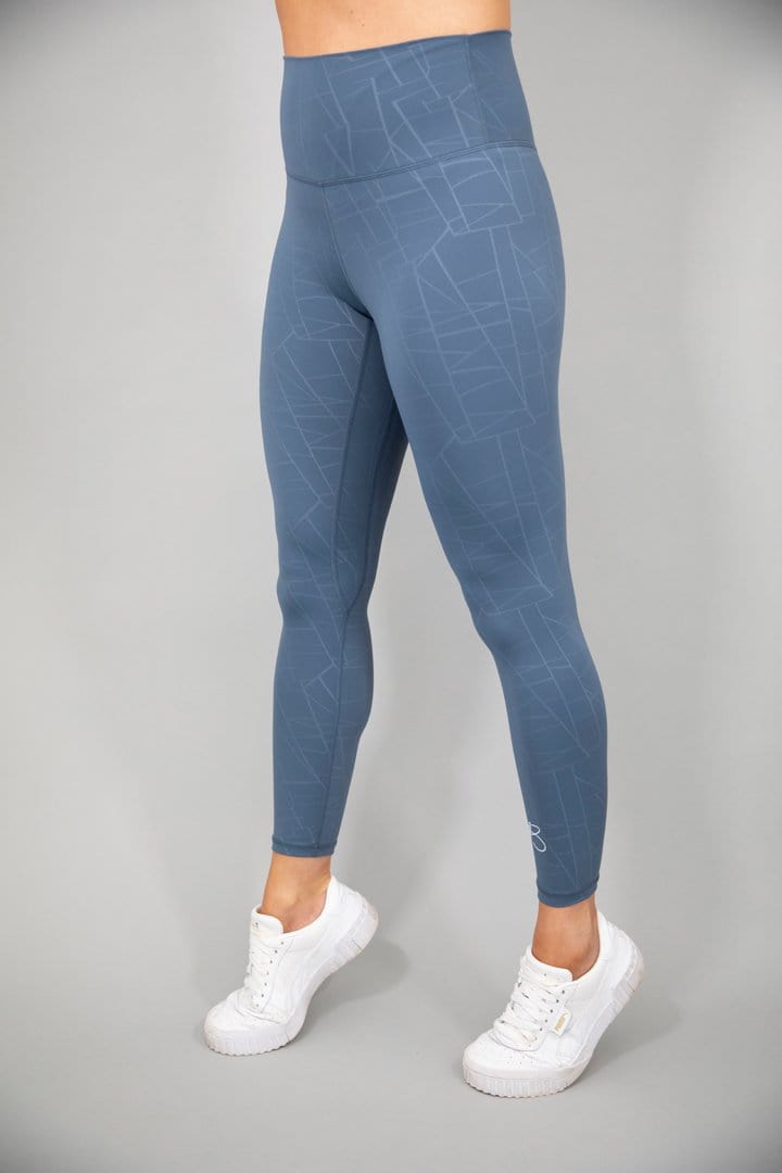 botthms botthms Blue Power Stripe Seamless Leggings Leggings