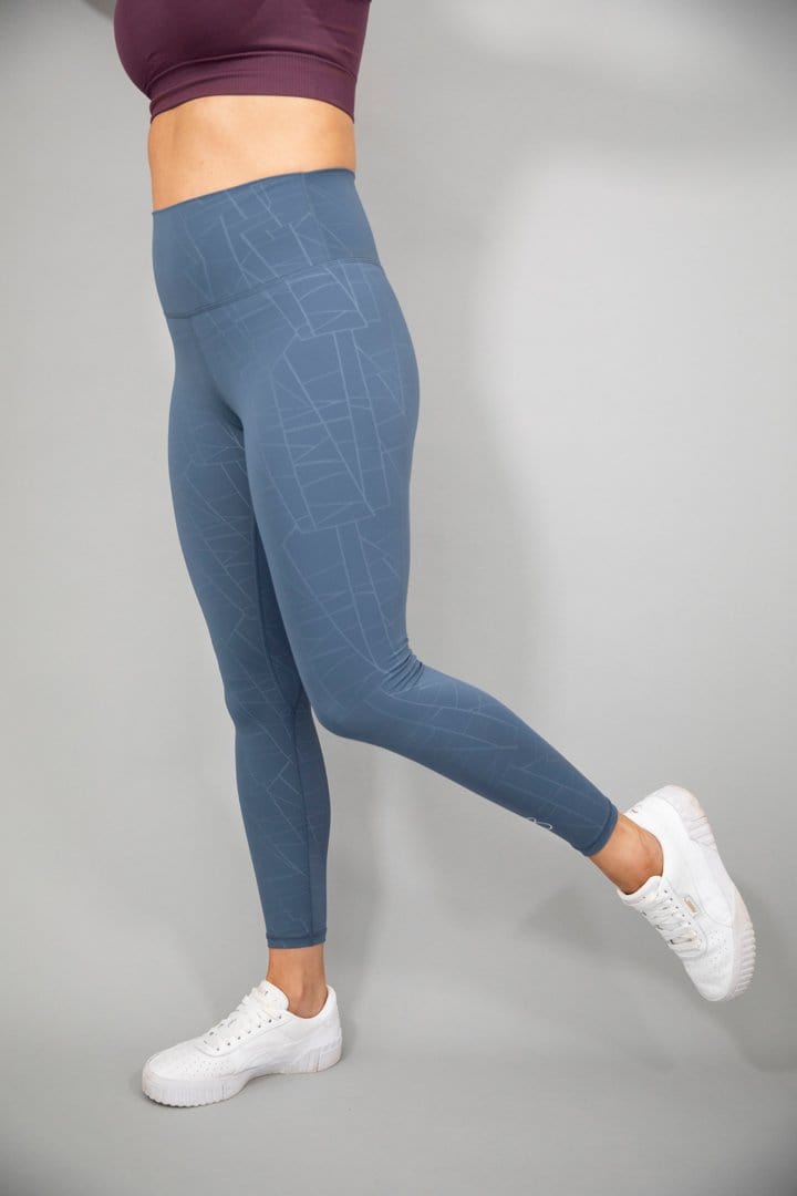 botthms botthms Blue Power Stripe Seamless Leggings Leggings