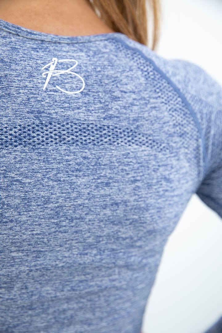 botthms botthms Seamless Blue Yoga Set Yoga Sets