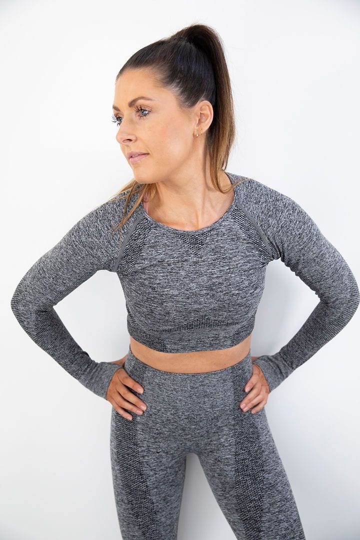 botthms botthms Seamless Black Yoga Set Yoga Sets