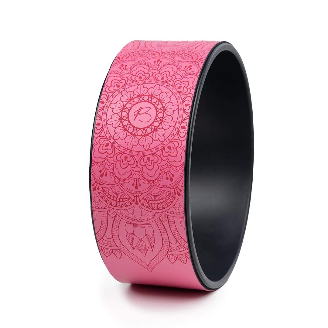 botthms botthms Pink PU Yoga Wheel Yoga Wheel